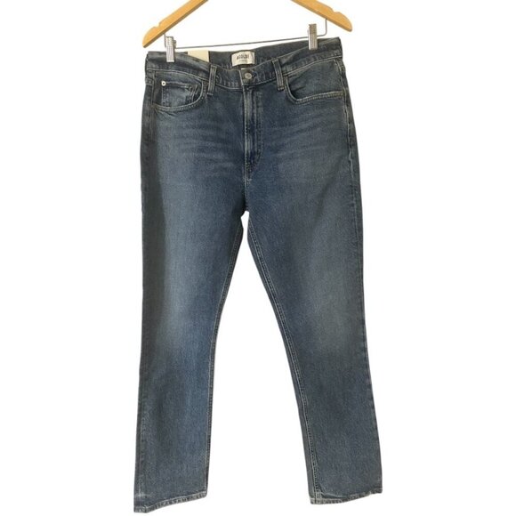 New Agolde Merrel Mid Rise Straight Leg Ankle Jeans Size 30 In Spellbound Wash - Picture 6 of 15
